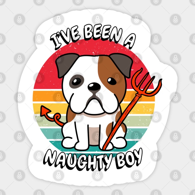 ive been a naughty boy - bulldog Sticker by Pet Station